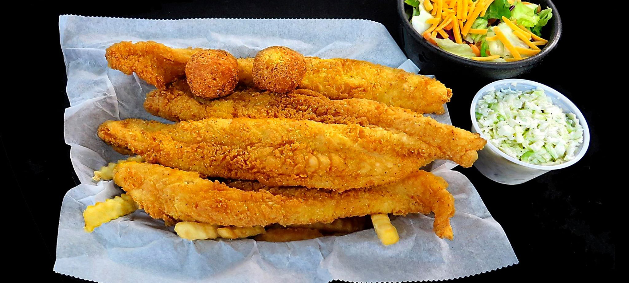 Fried Catfish from Paw Paw's Catfish Kitchen-Sevierville, Tennessee